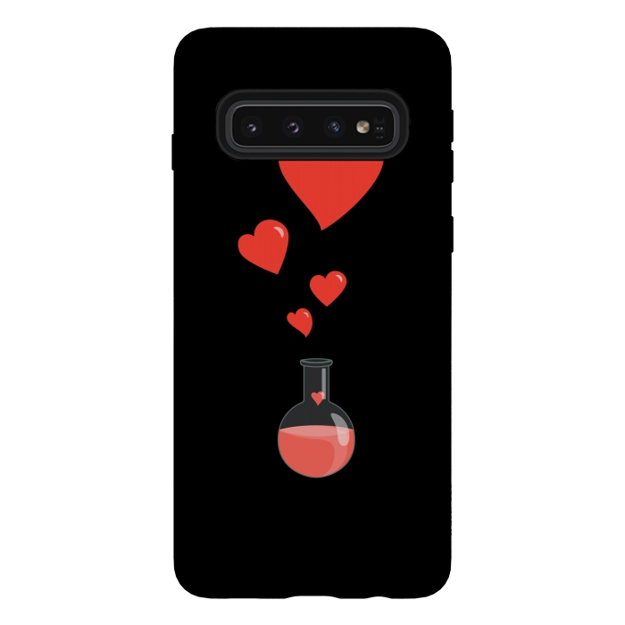 Galaxy S10 StrongFit Flask Of Hearts Love Chemistry by Boriana Giormova