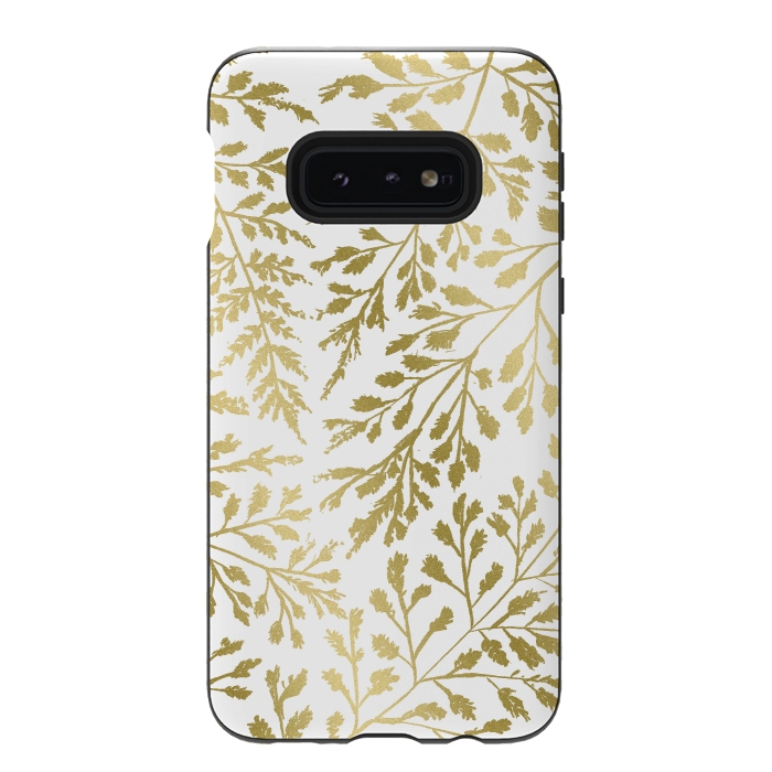 Galaxy S10e StrongFit Foliage Gold by Caitlin Workman