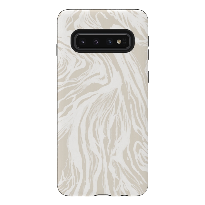 Galaxy S10 StrongFit Nude Marble by Caitlin Workman