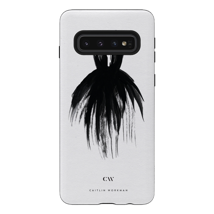 Galaxy S10 StrongFit Little Black Dress by Caitlin Workman