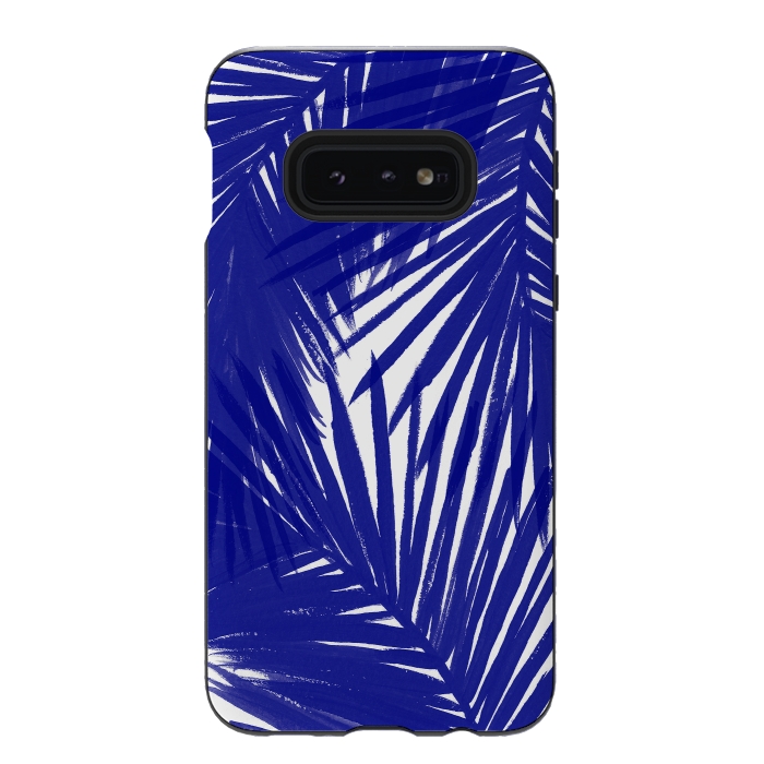 Galaxy S10e StrongFit Palms Royal by Caitlin Workman