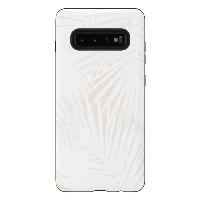 Galaxy S10 plus StrongFit Blush Palms by Caitlin Workman