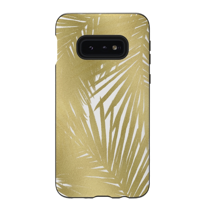 Galaxy S10e StrongFit Gold Palms by Caitlin Workman