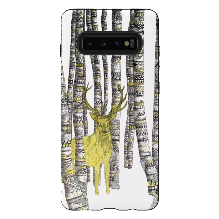 Galaxy S10 plus StrongFit The Golden Stag by ECMazur 