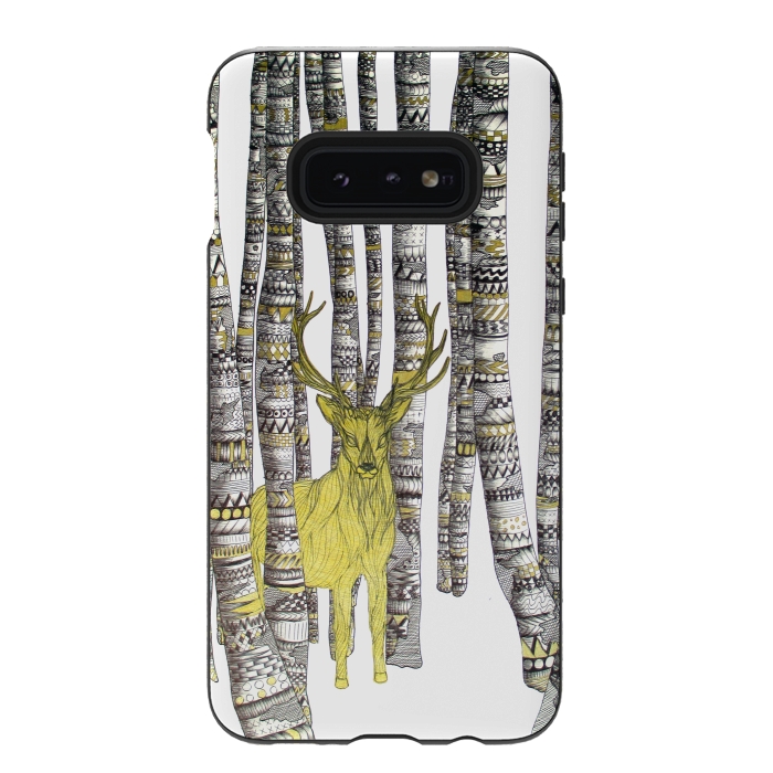 Galaxy S10e StrongFit The Golden Stag by ECMazur 