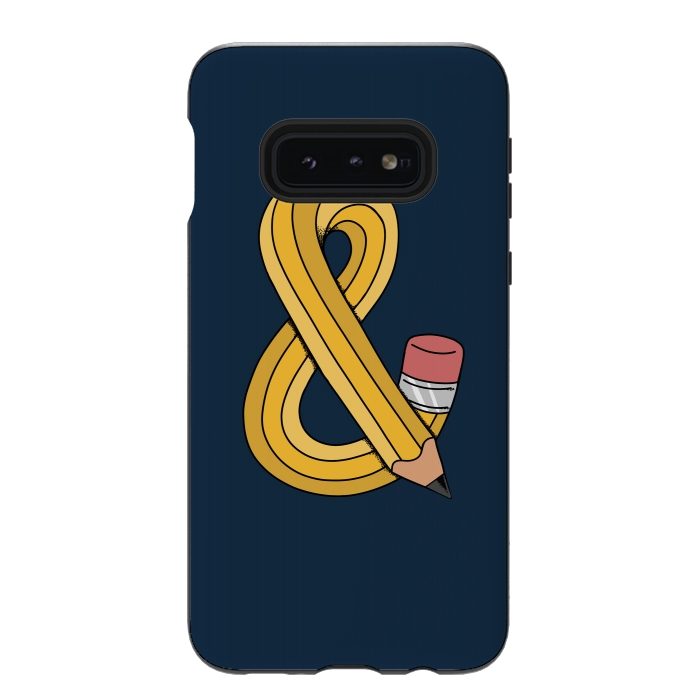 Galaxy S10e StrongFit ampersand pencil by Coffee Man