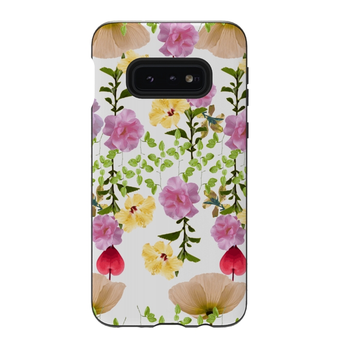 Galaxy S10e StrongFit Colorful Flower Collage by Zala Farah
