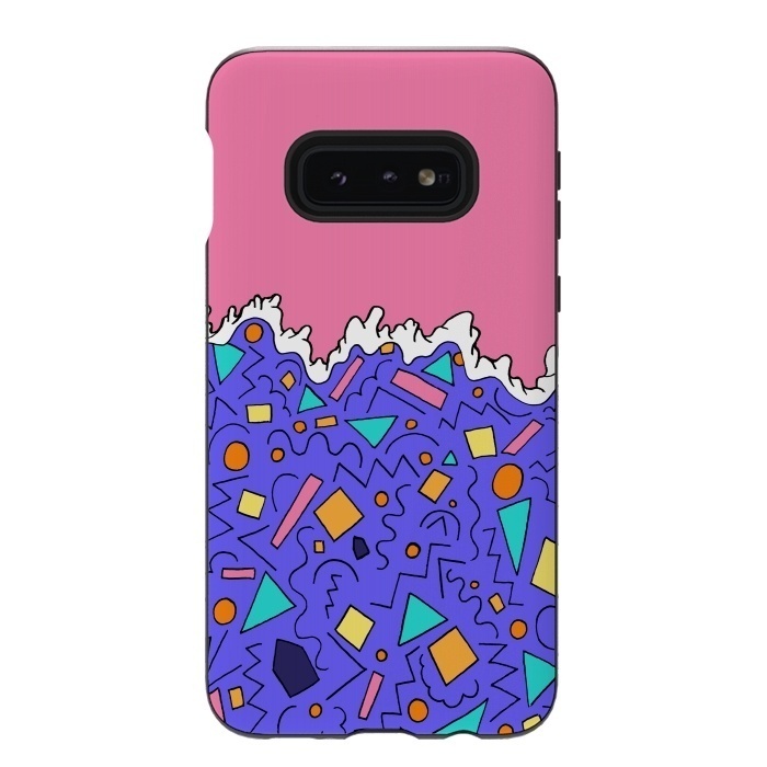Galaxy S10e StrongFit The Waves of Shapes by Steve Wade (Swade)