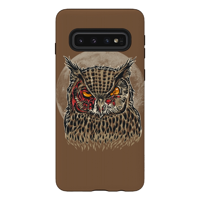Galaxy S10 StrongFit Zombie Owl by Branko Ricov