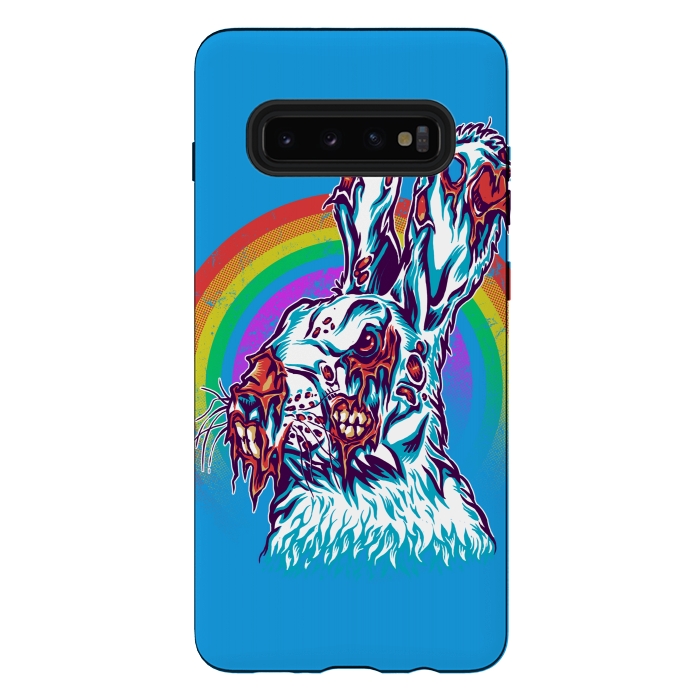Galaxy S10 plus StrongFit Zombie Rabbit by Branko Ricov