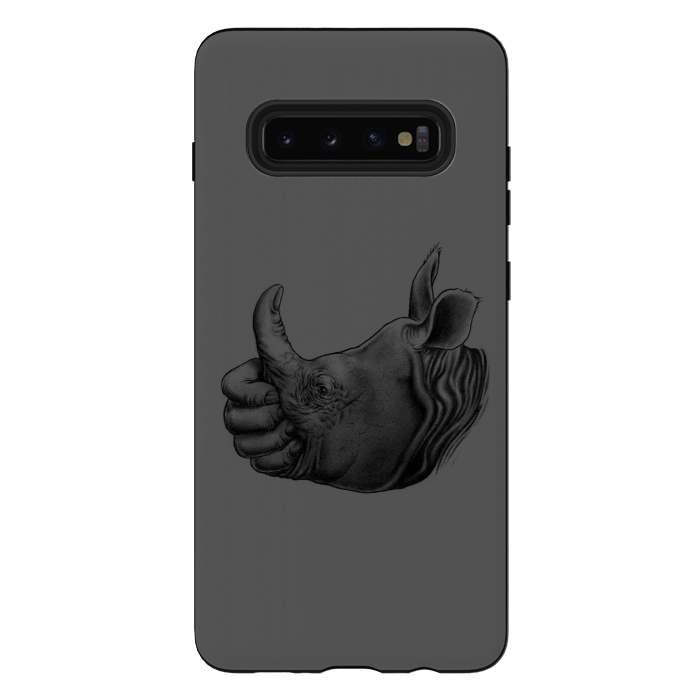 Galaxy S10 plus StrongFit Horn Up by Branko Ricov