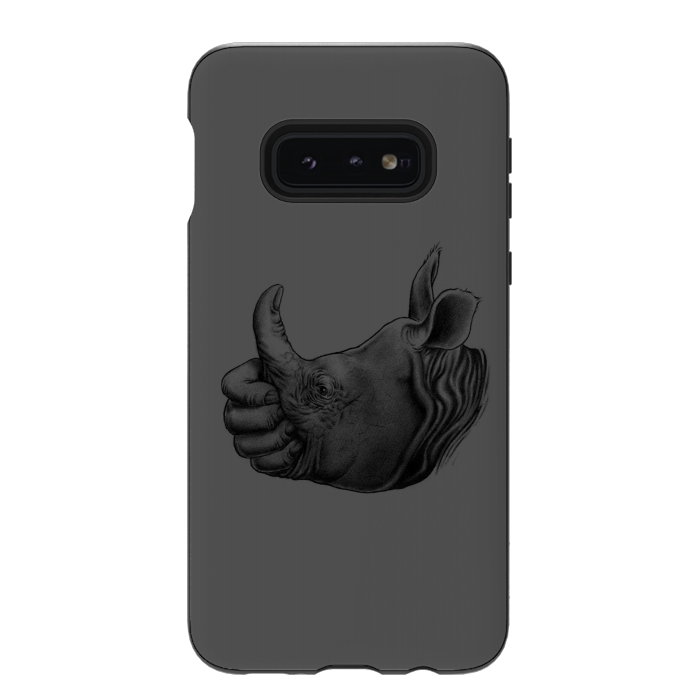 Galaxy S10e StrongFit Horn Up by Branko Ricov