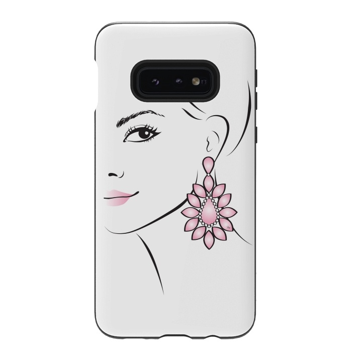 Galaxy S10e StrongFit Earring Lady by Martina