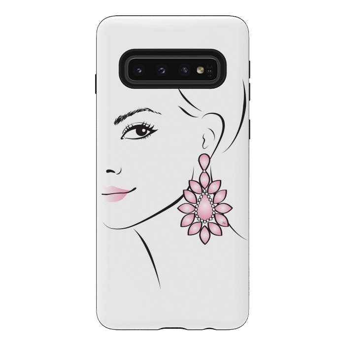 Galaxy S10 StrongFit Earring Lady by Martina