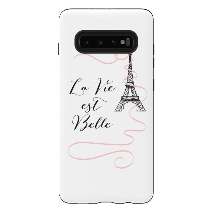 Galaxy S10 plus StrongFit Eiffel Tower Quote by Martina