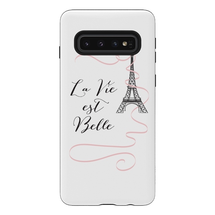 Galaxy S10 StrongFit Eiffel Tower Quote by Martina