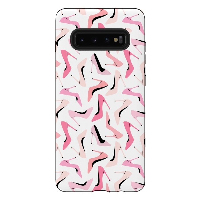 Galaxy S10 plus StrongFit Pink Shoes Love by Martina