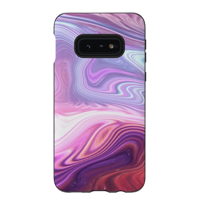 Galaxy S10e StrongFit Purple Marble by Martina
