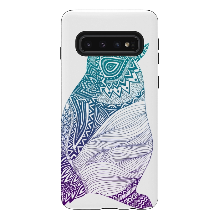 Galaxy S10 StrongFit Penguin by Pom Graphic Design
