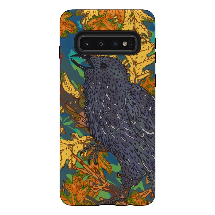 Galaxy S10 StrongFit Raven and Oak by Lotti Brown