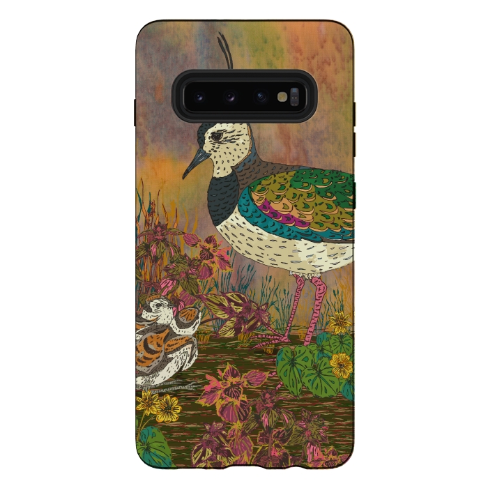 Galaxy S10 plus StrongFit Lapwing Revival by Lotti Brown