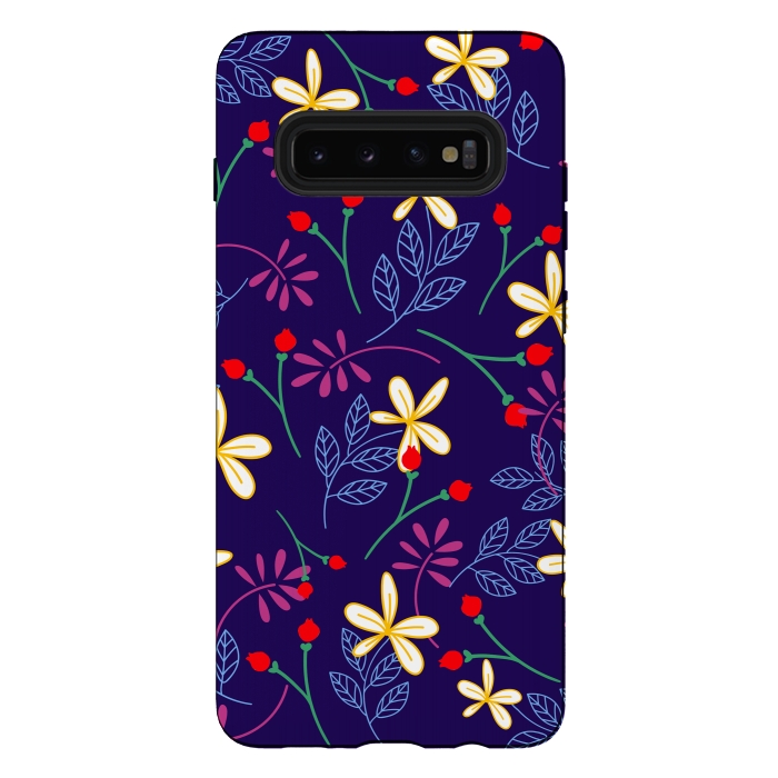 Galaxy S10 plus StrongFit Floral Paradise II by Allgirls Studio