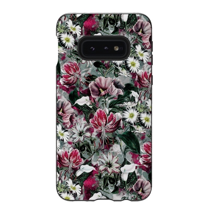 Galaxy S10e StrongFit Floral Spring by Riza Peker