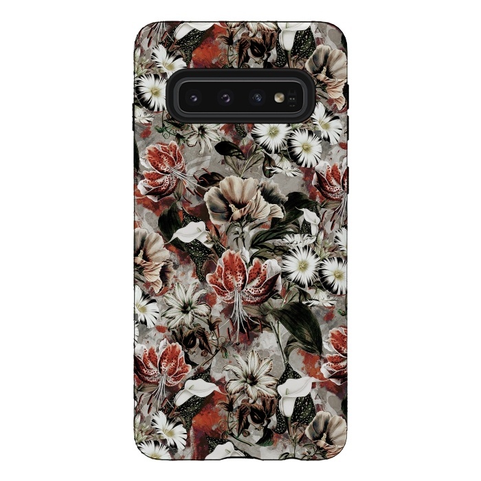 Galaxy S10 StrongFit Floral Fall by Riza Peker