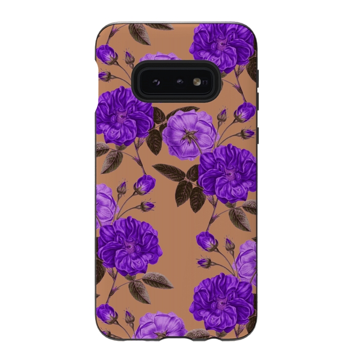 Galaxy S10e StrongFit Rosie Purple Love by Zala Farah