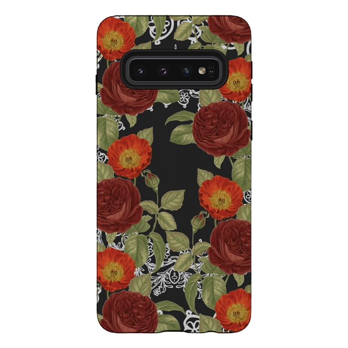 Galaxy S10 StrongFit Red Haven by Zala Farah