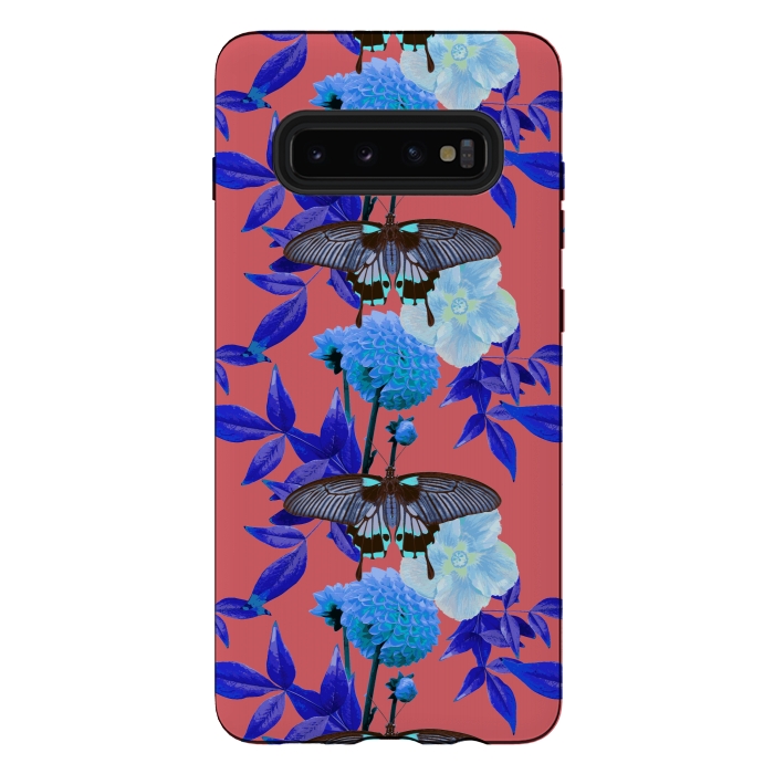 Galaxy S10 plus StrongFit Butterfly Garden by Zala Farah