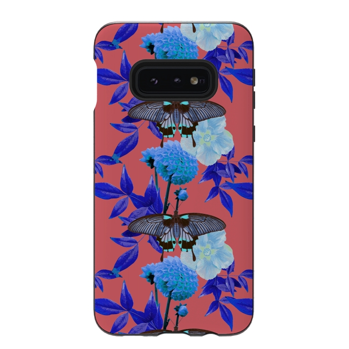 Galaxy S10e StrongFit Butterfly Garden by Zala Farah
