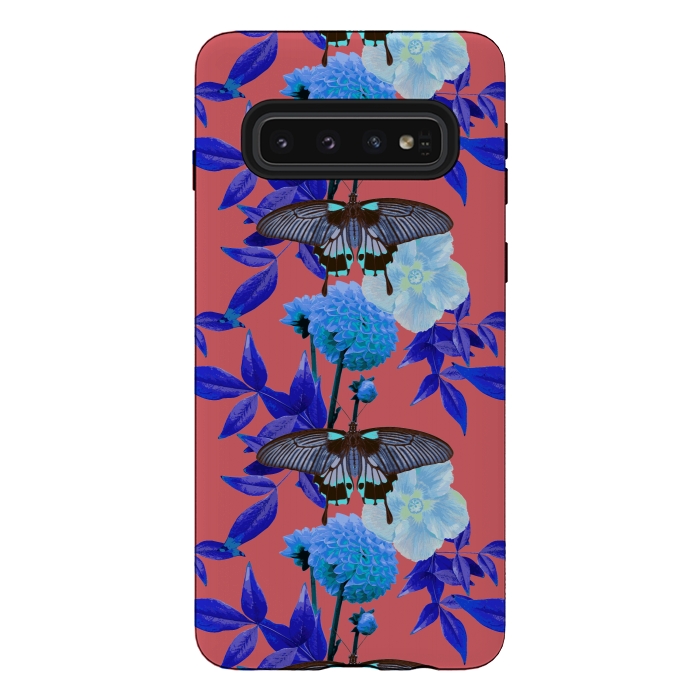 Galaxy S10 StrongFit Butterfly Garden by Zala Farah