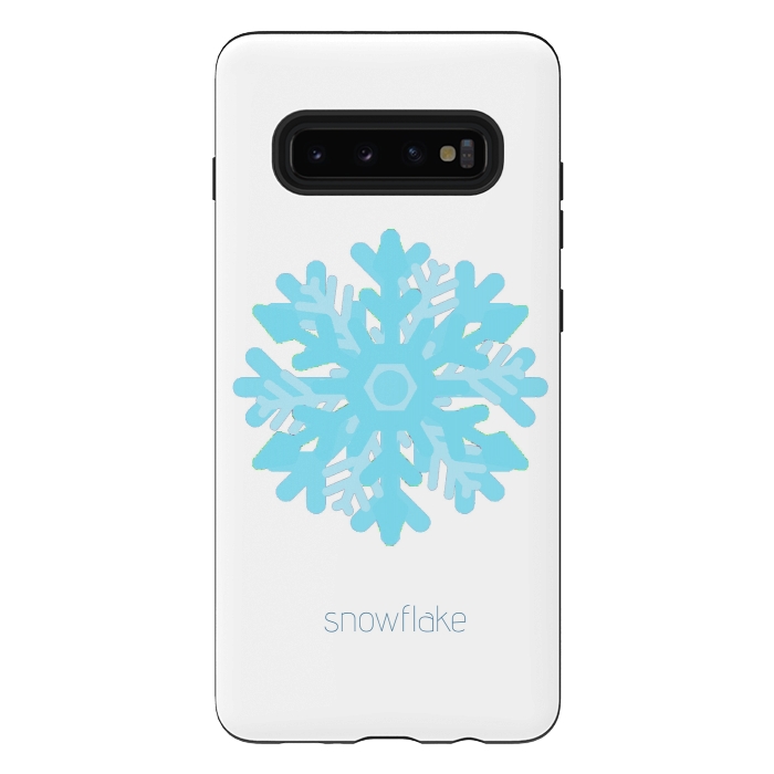 Galaxy S10 plus StrongFit Snowflake -light blue by Bettie * Blue