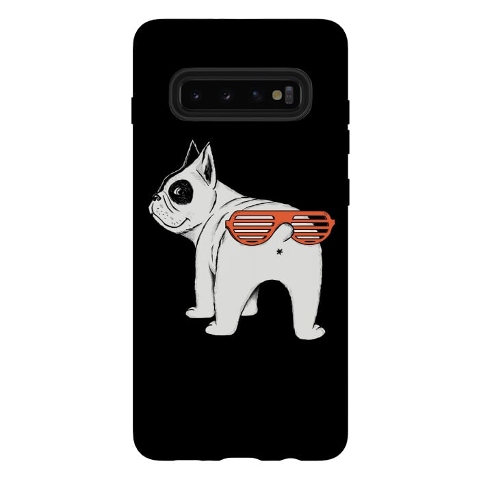 Galaxy S10 plus StrongFit Dog second face by Coffee Man