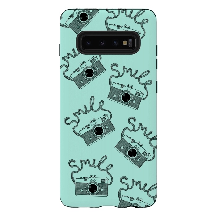 Galaxy S10 plus StrongFit Smile pattern by Coffee Man