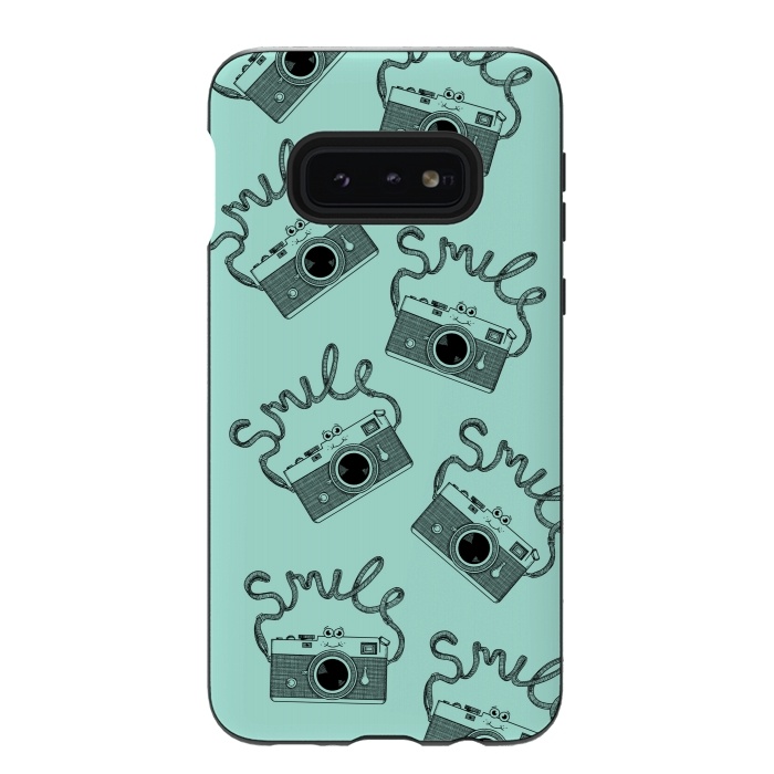 Galaxy S10e StrongFit Smile pattern by Coffee Man