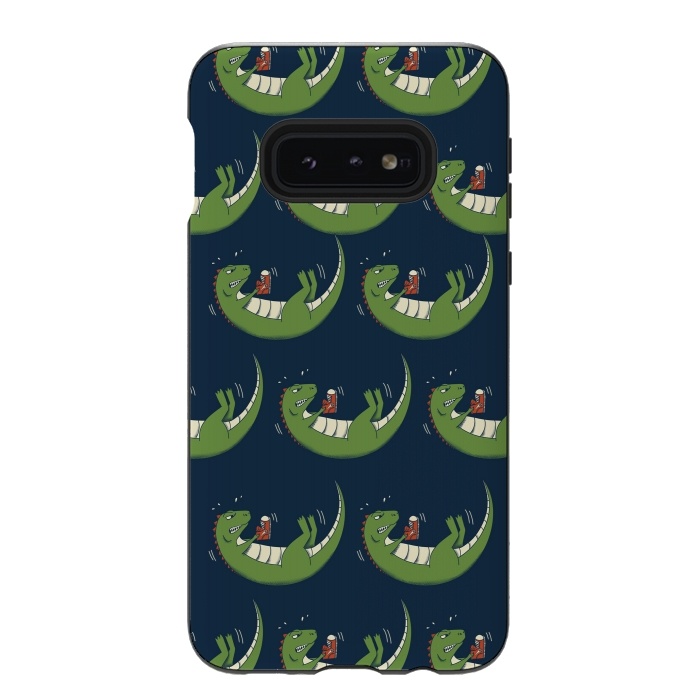 Galaxy S10e StrongFit Dinosaur new shoes by Coffee Man