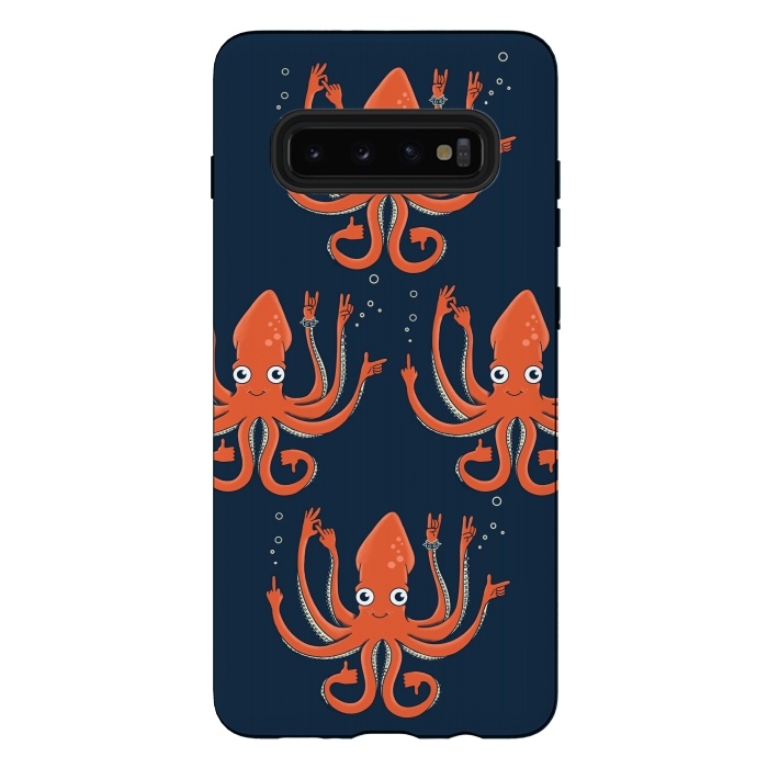 Galaxy S10 plus StrongFit Signals Octopus  by Coffee Man
