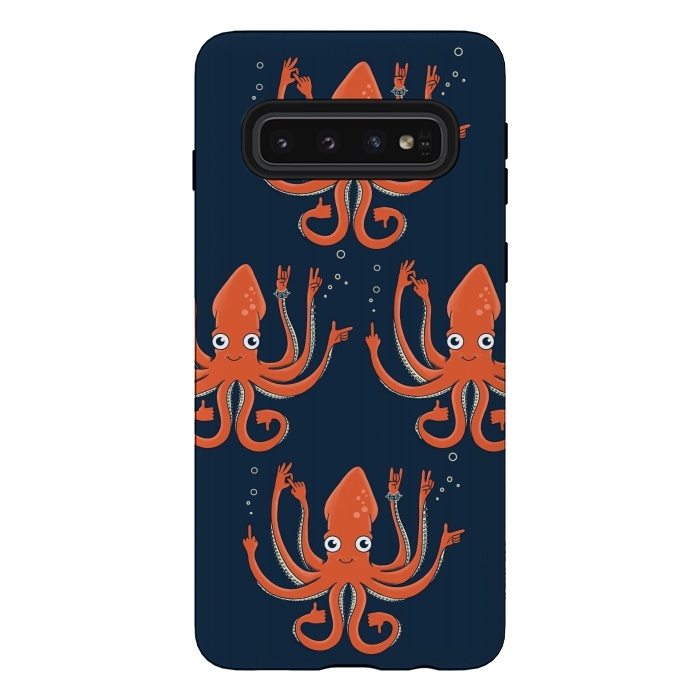 Galaxy S10 StrongFit Signals Octopus  by Coffee Man