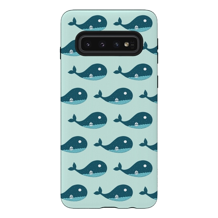 Galaxy S10 StrongFit Whale Landscape by Coffee Man