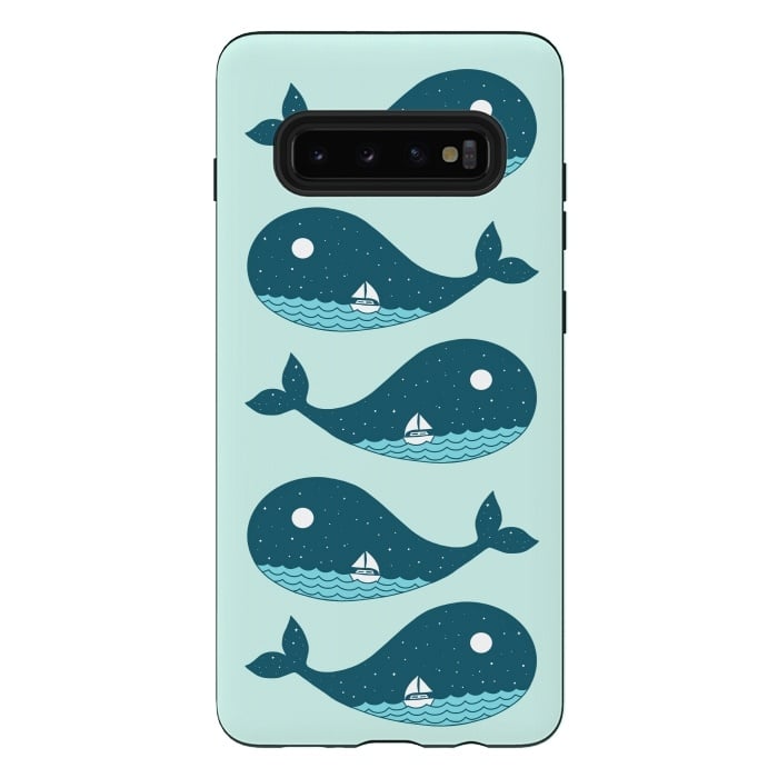 Galaxy S10 plus StrongFit Whale Landscape 2 by Coffee Man