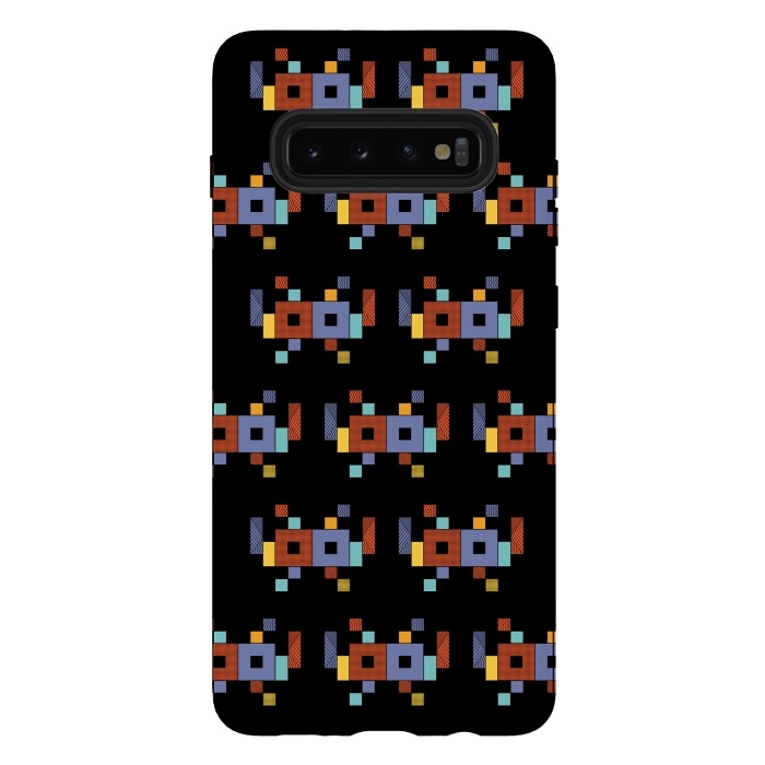 Galaxy S10 plus StrongFit Retro Cubism by Coffee Man