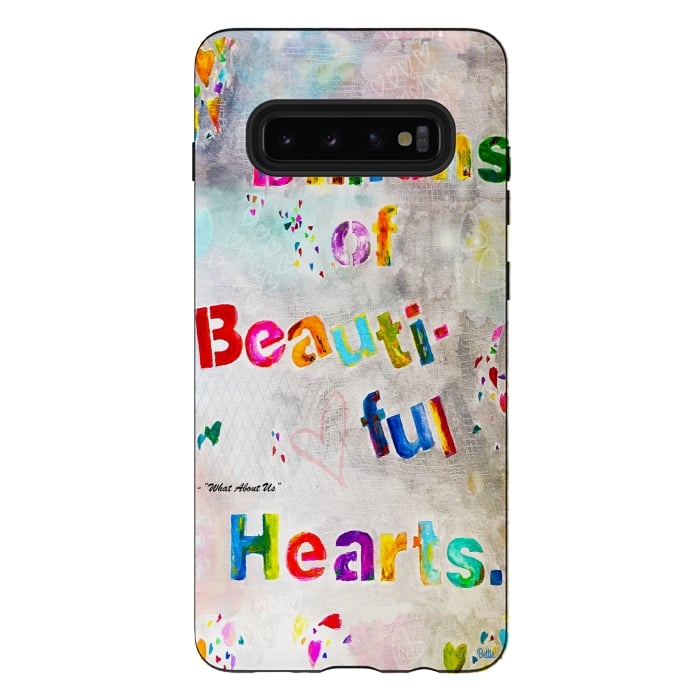 Galaxy S10 plus StrongFit We are Billions of Beautiful Hearts by Bettie * Blue