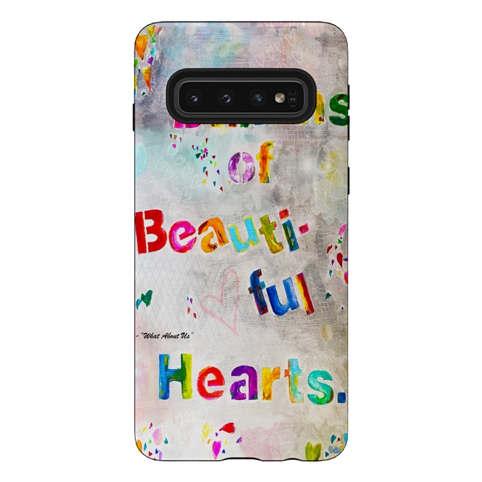 Galaxy S10 StrongFit We are Billions of Beautiful Hearts by Bettie * Blue