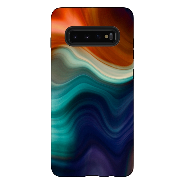 Galaxy S10 plus StrongFit Color Wave by CatJello
