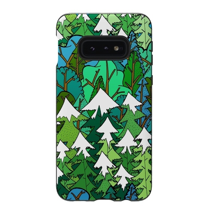 Galaxy S10e StrongFit Winter's Forest by Steve Wade (Swade)