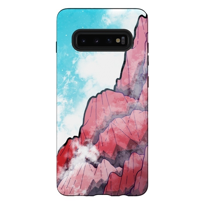 Galaxy S10 plus StrongFit The Misty Mountains by Steve Wade (Swade)