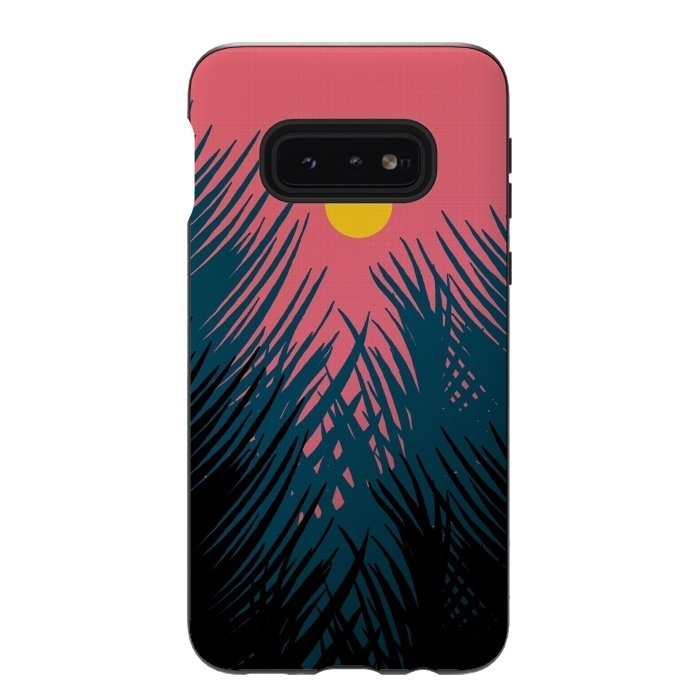 Galaxy S10e StrongFit The Evening Palm trees by Steve Wade (Swade)