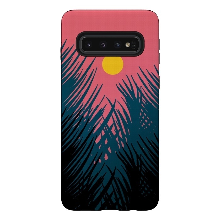 Galaxy S10 StrongFit The Evening Palm trees by Steve Wade (Swade)